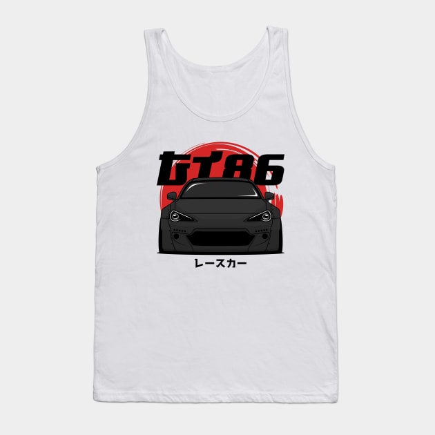 Black GT 86 Front Tank Top by GoldenTuners